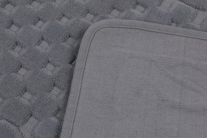 Mijölnir Juego Alfombrillas Baño Algodón 100% Gris 1600 gr/m² Antideslizante Antibacteriano Suave Lujoso Mijölnir Juego Alfombrillas Baño Algodón 100% Gris 1600 gr/m² Antideslizante Antibacteriano Suave Lujoso