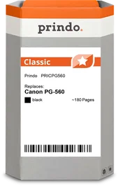 Prindo Classic Cartucho de tinta negro compatible con Canon PG-560