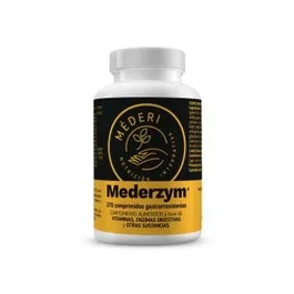 MEDERI NUTRICION INTEGRATIVA Mederzym 270 Comp. Complemento Alimenticio Vitaminas Enzimas Digestivas Bromelaina Papaina Quercetina Serratiopeptidasa Vitamina C E NADH Q10