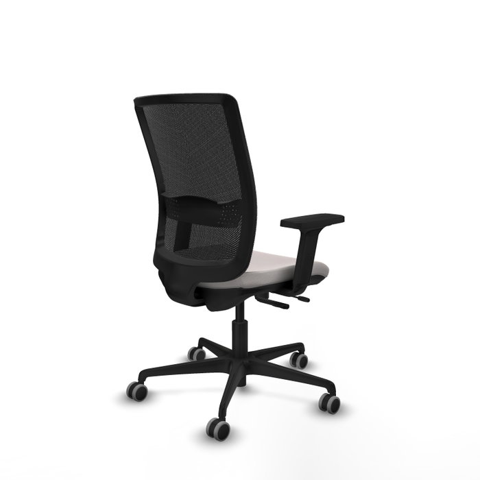 PIQUERAS Y CRESPO Silla de oficina Haches con mecanismo Sincro/Traslack Blanco y Negro