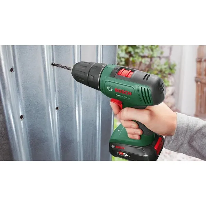 Bosch Taladro Atornillador EasyDrill 18V-40 con 1 Batería 2.0Ah y Cargador AL 18V-20