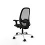 PIQUERAS Y CRESPO Silla de oficina Cilanco con mecanismo Sincro/Traslack, Negro y Gris