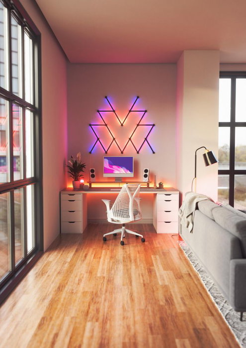 Nanoleaf Lines Skin Black Matte 9 Unidades Cubiertas para Paneles