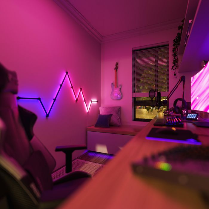 Nanoleaf Lines Skin Black Matte 9 Unidades Cubiertas para Paneles