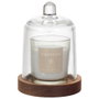 Home Deco Factory Vela Perfumada Colección Cocooning Aroma Bruma del Bosque con Campana Vidrio Madera Acacia 90g 18h