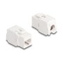 DeLOCK 86051 Módulo Keystone RJ45 Cat.6A UTP Blanco (4 unidades)