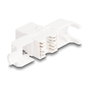 DeLOCK 86051 Módulo Keystone RJ45 Cat.6A UTP Blanco (4 unidades)