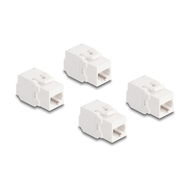 DeLOCK 86051 Módulo Keystone RJ45 Cat.6A UTP Blanco (4 unidades) DeLOCK 86051 Módulo Keystone RJ45 Cat.6A UTP Blanco (4 unidades)