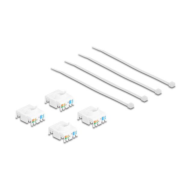 DeLOCK 86051 Módulo Keystone RJ45 Cat.6A UTP Blanco (4 unidades) DeLOCK 86051 Módulo Keystone RJ45 Cat.6A UTP Blanco (4 unidades)