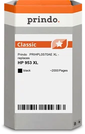 Prindo Classic XL Cartucho de tinta negro compatible con HP 953XL