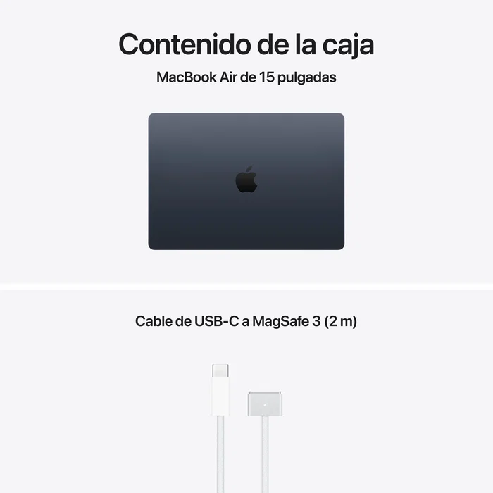 Apple MacBook Air 15,3 pulgadas M5 16GB 512GB SSD Medianoche