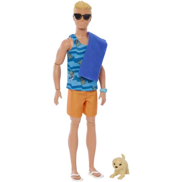 Mattel Muñeco Ken Surf. Juguete para Niños y Niñas a partir de 3 Años. No Requiere Pilas.