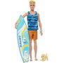 Mattel Muñeco Ken Surf. Juguete para Niños y Niñas a partir de 3 Años. No Requiere Pilas.