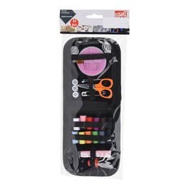 Elegance Kit de Costura en Estuche 34 Piezas Negro Tela