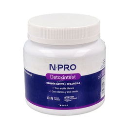 NPRO Detoxintest 140Gr - Complemento para el Sistema Digestivo y Confort Intestinal