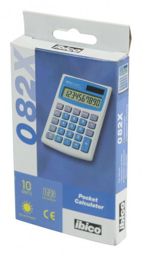 Ibico Calculadora de Bolsillo 10 Dígitos Solar/Pila IB410017 Modelo 082X
