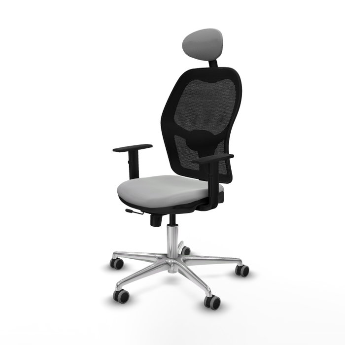 PIQUERAS Y CRESPO Silla de oficina Jorquera con mecanismo Sincro/Traslack Gris claro PIQUERAS Y CRESPO Silla de oficina Jorquera con mecanismo Sincro/Traslack Gris claro