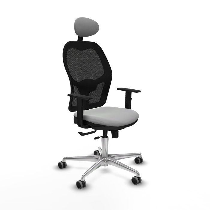 PIQUERAS Y CRESPO Silla de oficina Jorquera con mecanismo Sincro/Traslack Gris claro PIQUERAS Y CRESPO Silla de oficina Jorquera con mecanismo Sincro/Traslack Gris claro