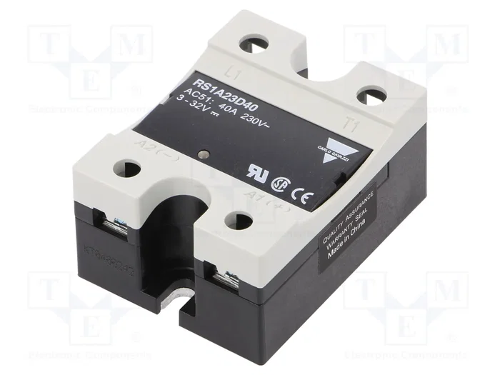CARLO GAVAZZI RS1A23D40 Relé semiconductor monofásico 40A 42-265VAC CARLO GAVAZZI RS1A23D40 Relé semiconductor monofásico 40A 42-265VAC
