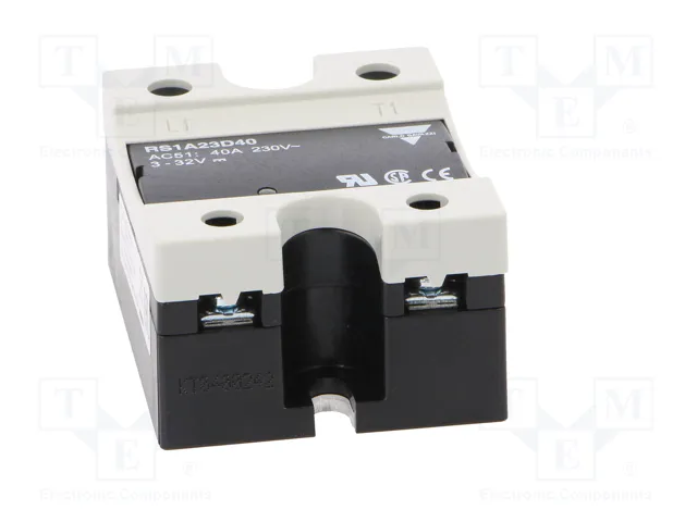 CARLO GAVAZZI RS1A23D40 Relé semiconductor monofásico 40A 42-265VAC CARLO GAVAZZI RS1A23D40 Relé semiconductor monofásico 40A 42-265VAC