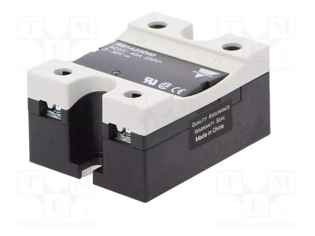 CARLO GAVAZZI RS1A23D40 Relé semiconductor monofásico 40A 42-265VAC CARLO GAVAZZI RS1A23D40 Relé semiconductor monofásico 40A 42-265VAC