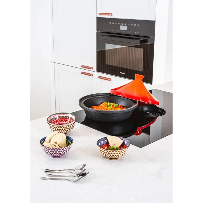 Cosy & Trendy Tajín de Hierro Fundido Ø 30 cm, Naranja/Negro, Apto para Todo Tipo de Fuegos Incluida Inducción - COS5400586422718