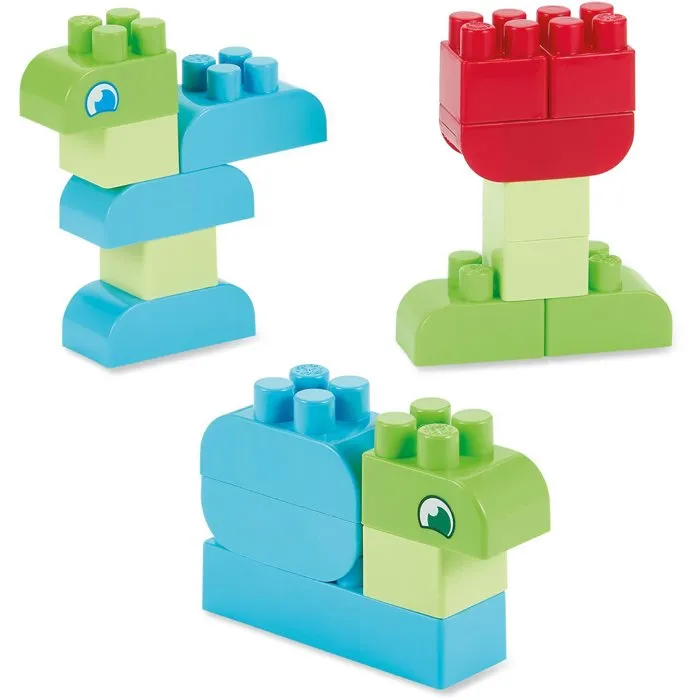 Ecoiffier ABRICK - Gallina de Construcción 90 Piezas, Juguete de Ladrillos Multicolor para Construir Animales, +18 Meses, Origen Francia