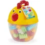 Ecoiffier ABRICK - Gallina de Construcción 90 Piezas, Juguete de Ladrillos Multicolor para Construir Animales, +18 Meses, Origen Francia