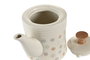DKD Home Decor Tetera de Gres Beige con Cierre Hermético 1L 12 x 16.5 x 22.5 cm