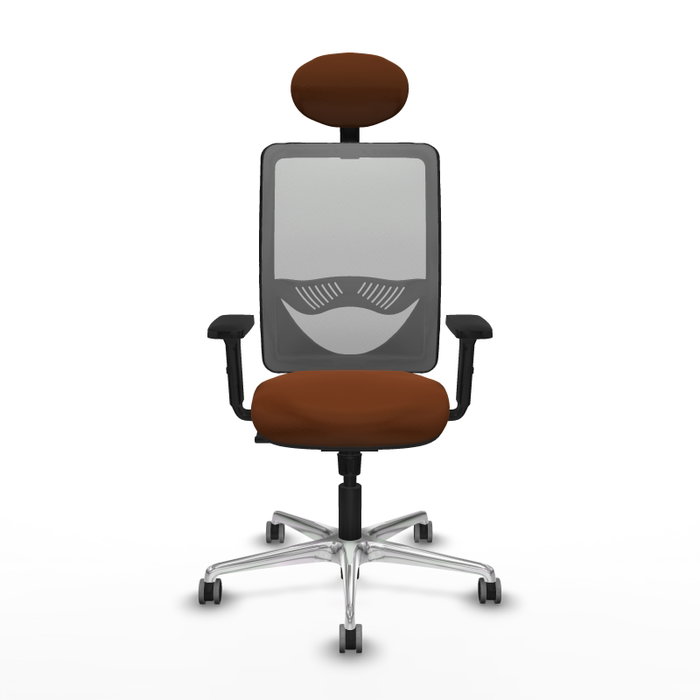 PIQUERAS Y CRESPO Silla de oficina Zulema con mecanismo Sincro, Marrón y Gris PIQUERAS Y CRESPO Silla de oficina Zulema con mecanismo Sincro, Marrón y Gris