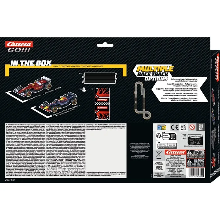 Carrera Set de Expansión de Circuito y Coches GO!!! AACFR07931 - Expansión 2 - 2 Coches F1 Escala 1:43 - Para +6 Años