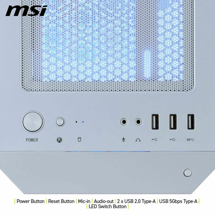 MSI MAG Forge M100R Blanco ARGB