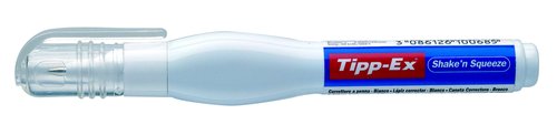 Tipp-Ex Bolígrafo Corrector Shake´n Squeeze Punta Metálica Caja de 10 Unidades