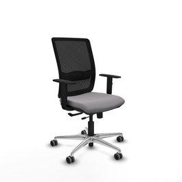 PIQUERAS Y CRESPO Silla de oficina Haches Gris con mecanismo Sincro/Traslack