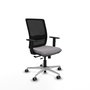 PIQUERAS Y CRESPO Silla de oficina Haches Gris con mecanismo Sincro/Traslack