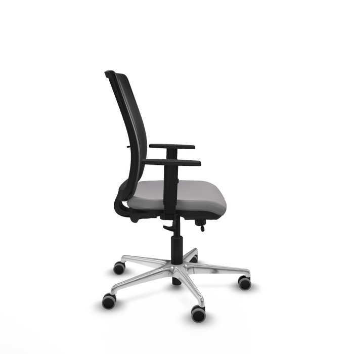 PIQUERAS Y CRESPO Silla de oficina Haches Gris con mecanismo Sincro/Traslack