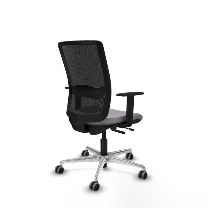 PIQUERAS Y CRESPO Silla de oficina Haches Gris con mecanismo Sincro/Traslack
