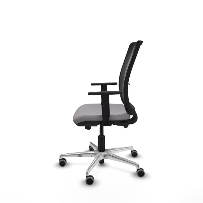 PIQUERAS Y CRESPO Silla de oficina Haches Gris con mecanismo Sincro/Traslack