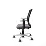 PIQUERAS Y CRESPO Silla de oficina Haches Gris con mecanismo Sincro/Traslack