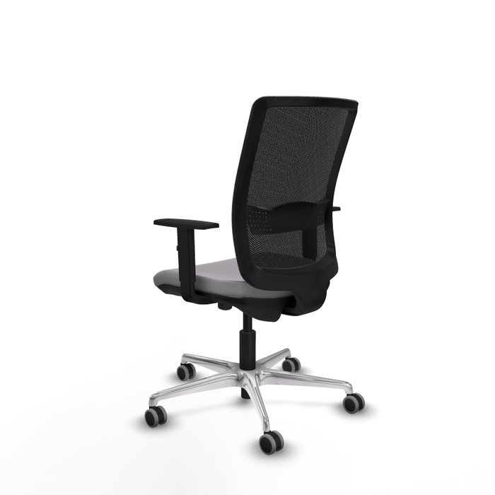 PIQUERAS Y CRESPO Silla de oficina Haches Gris con mecanismo Sincro/Traslack
