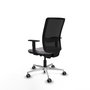 PIQUERAS Y CRESPO Silla de oficina Haches Gris con mecanismo Sincro/Traslack