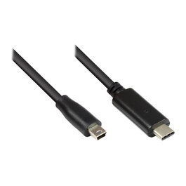 GoodConnections Cable USB 2.0 USB C a Mini-USB B 1,8 m Negro