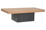 DKD Home Decor Mesa de Centro de Pino y Madera Reciclada 135x70x40