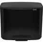 Brabantia Bo Pedal Bin Negro 3 x 11 L