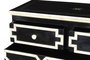 DKD Home Decor Cómoda Bone 23 Taracea Negro Marfil 51 x 99 x 111 cm