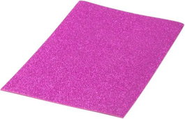 PRYSE Goma Eva con Purpurina Biodegradable Fucsia 40x60 cm (10 unidades)