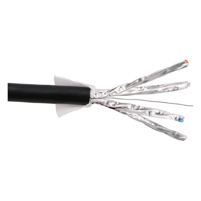 Extralink Cable de red CAT6A F/UTP para exteriores con gel, 305m
