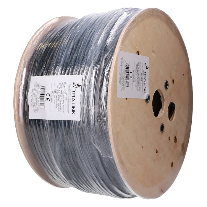 Extralink Cable de red CAT6A F/UTP para exteriores con gel, 305m