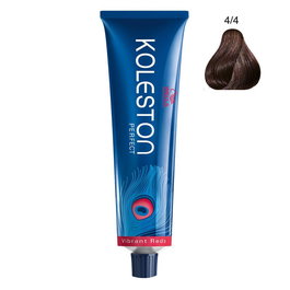 Koleston Perfect, Tinte permanente para el cabello, 4/4 Medium Brown Red, 60 ml