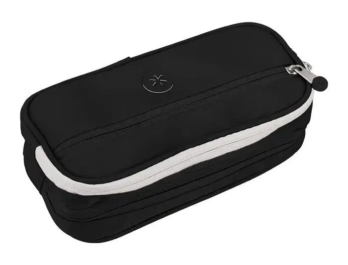 Antartik Fusion Flex Estuche Portatodo con 3 Cremalleras, Negro, Compañero Mochila, 110x220x60 mm Antartik Fusion Flex Estuche Portatodo con 3 Cremalleras, Negro, Compañero Mochila, 110x220x60 mm